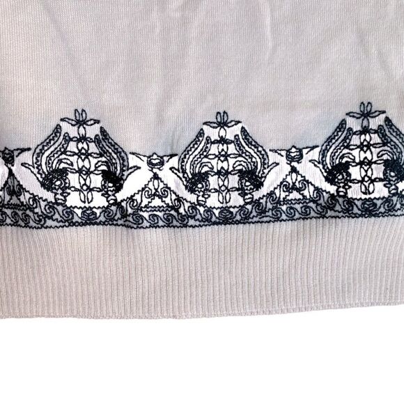 J Crew Embroidered Wool Sweater XS Oversized - Picture 4 of 5
